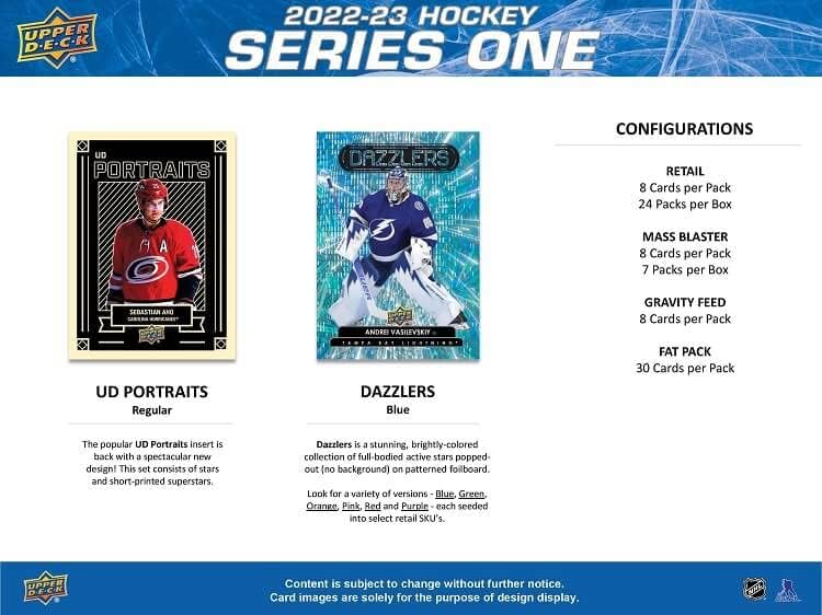 2022/23 Upper Deck Series 1 Hockey Tin