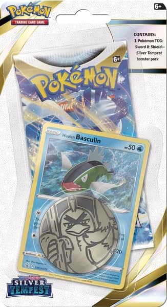 Pokemon TCG: Silver Tempest - Checklane Blister Pack Combo (Basculin or Cranidos - 1 random pack)