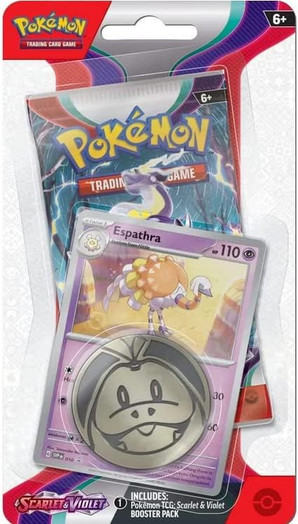 Pokemon TCG: Scarlet & Violet Checklane Blister Pack (Spidops or Espathra - 1 random pack)