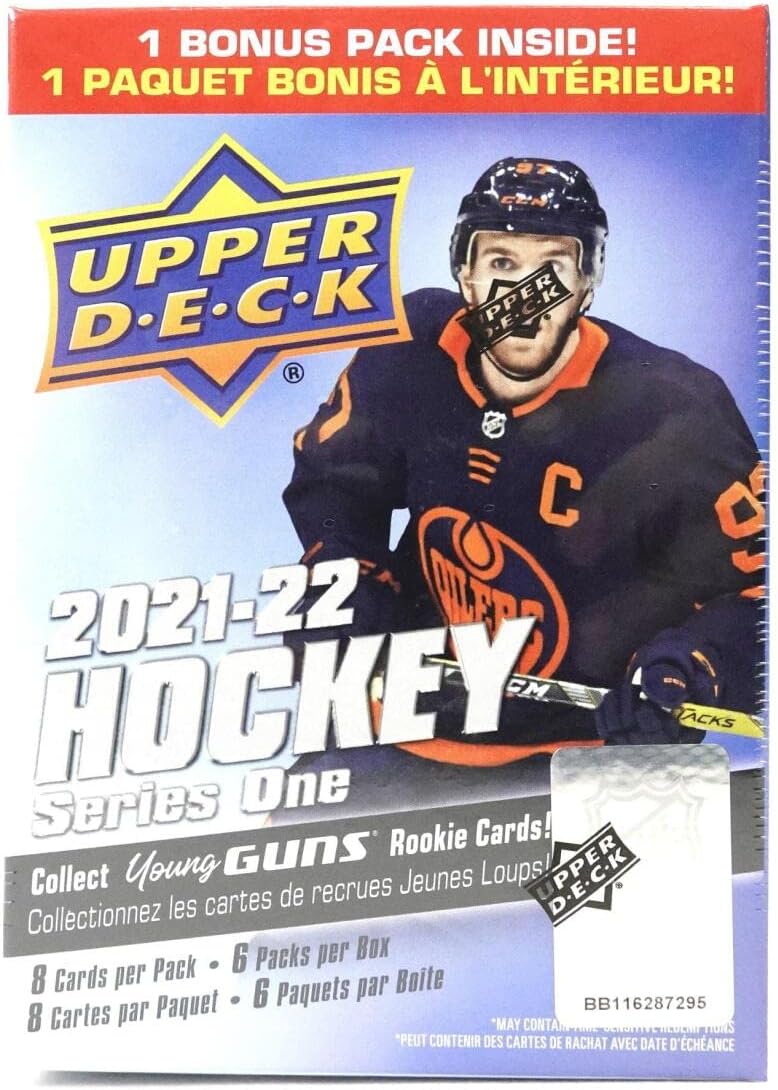 2021/22 Upper Deck Series 1 Hockey 6-Pack Blaster Box