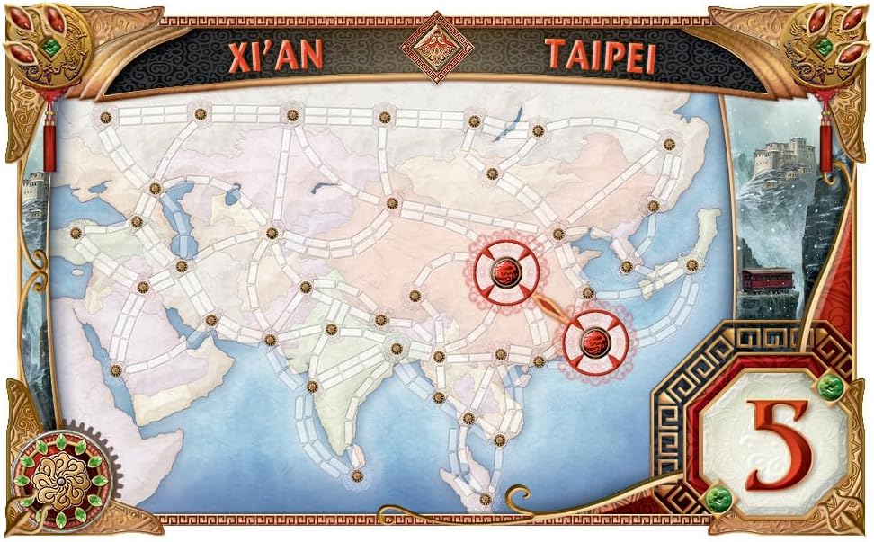 TICKET TO RIDE: MAP #1 - ASIA