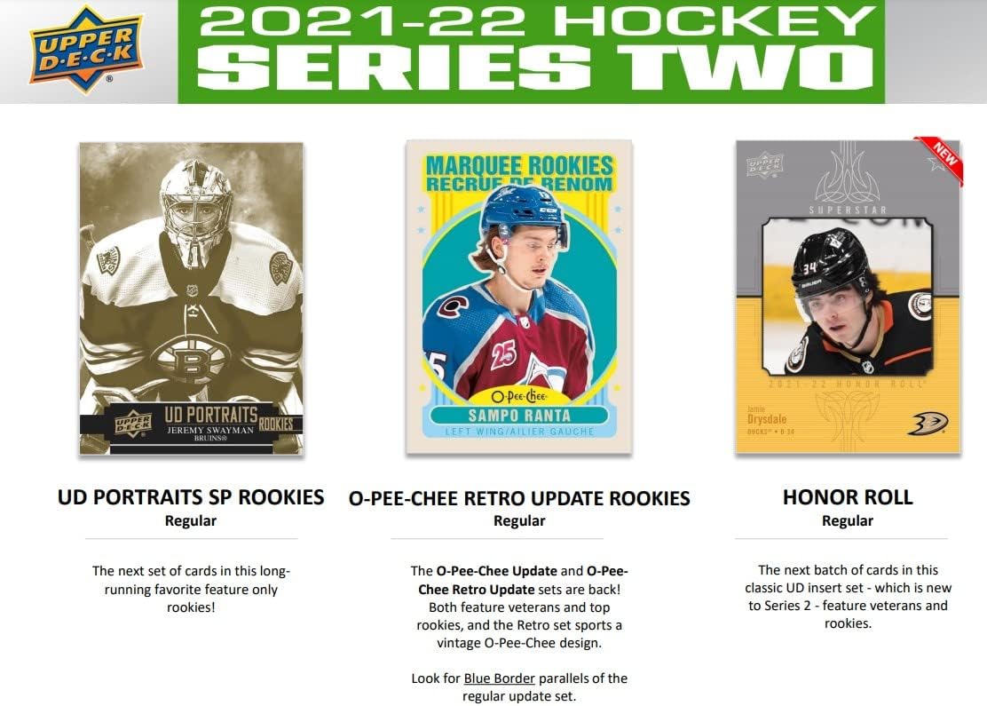 Upper Deck 2021-22 Series 2 Hockey Cards Blaster Box