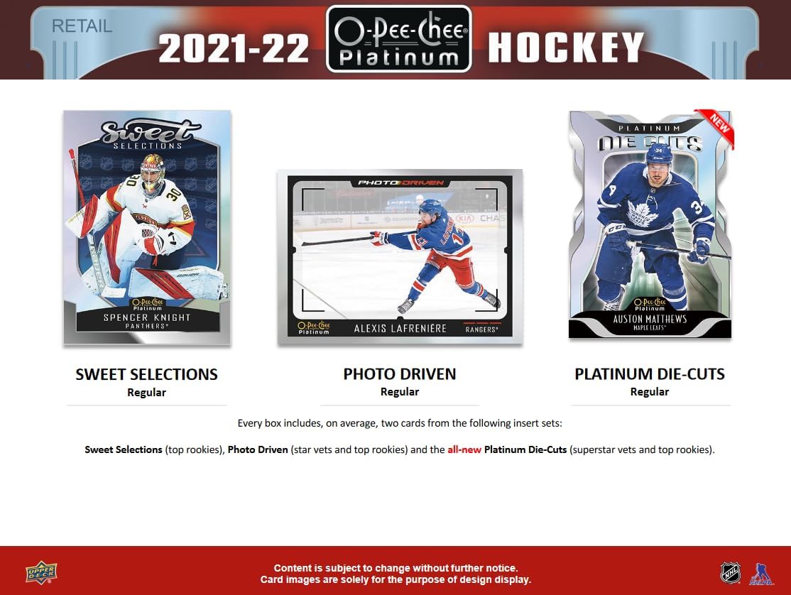 2021/22 Upper Deck O-Pee-Chee Platinum Hockey 6-Pack Blaster Box