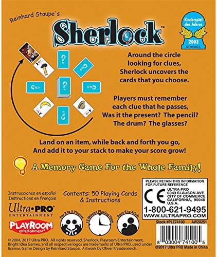 SHERLOCK CARD GAME