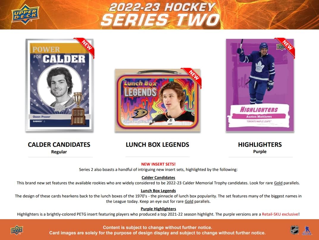 2022/23 Upper Deck Series 2 Hockey Retail Tin Box