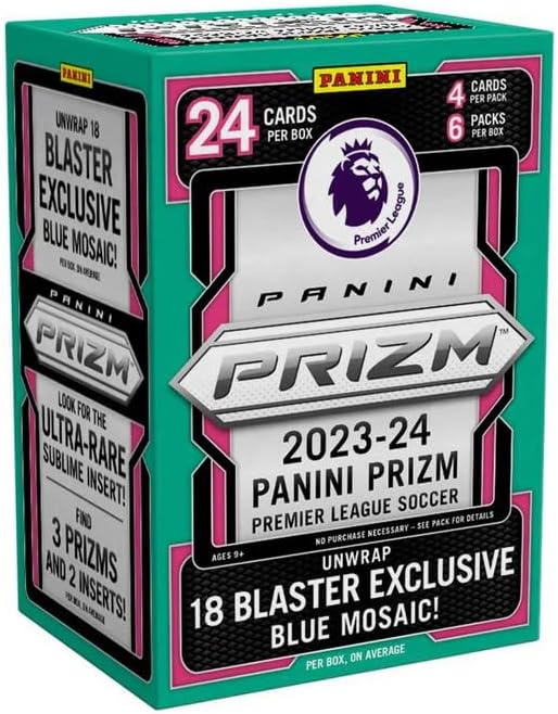 2023/24 Panini Prizm Premier League EPL Soccer 6-Pack Hobby Blaster Box