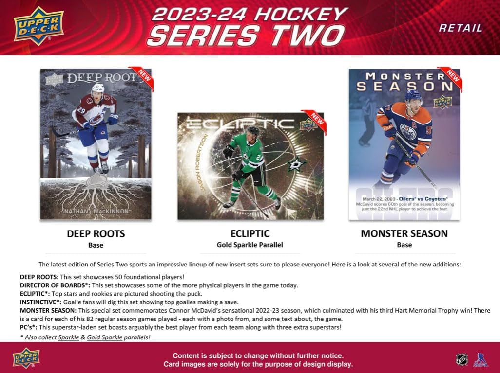 2023/24 Upper Deck Series 2 Hockey 4-Pack Blaster Box