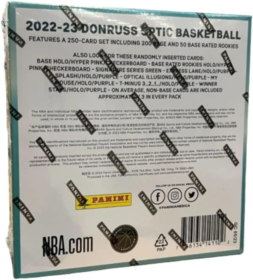 2022/23 Panini Donruss Optic Basketball Mega Box (Hyper Pink Prizms)