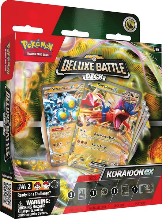 Pokemon TCG: Deluxe Battle Deck - Koraidon or Miraidon ex (1 random pack)