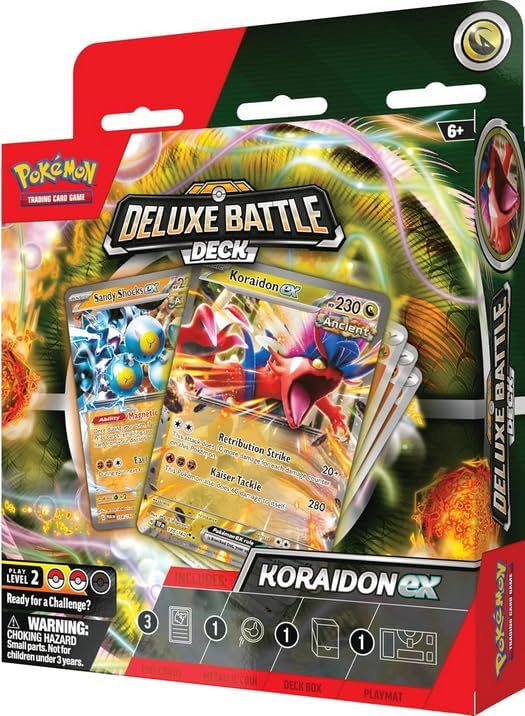 Pokemon TCG: Deluxe Battle Deck - Koraidon or Miraidon ex (1 random pack)