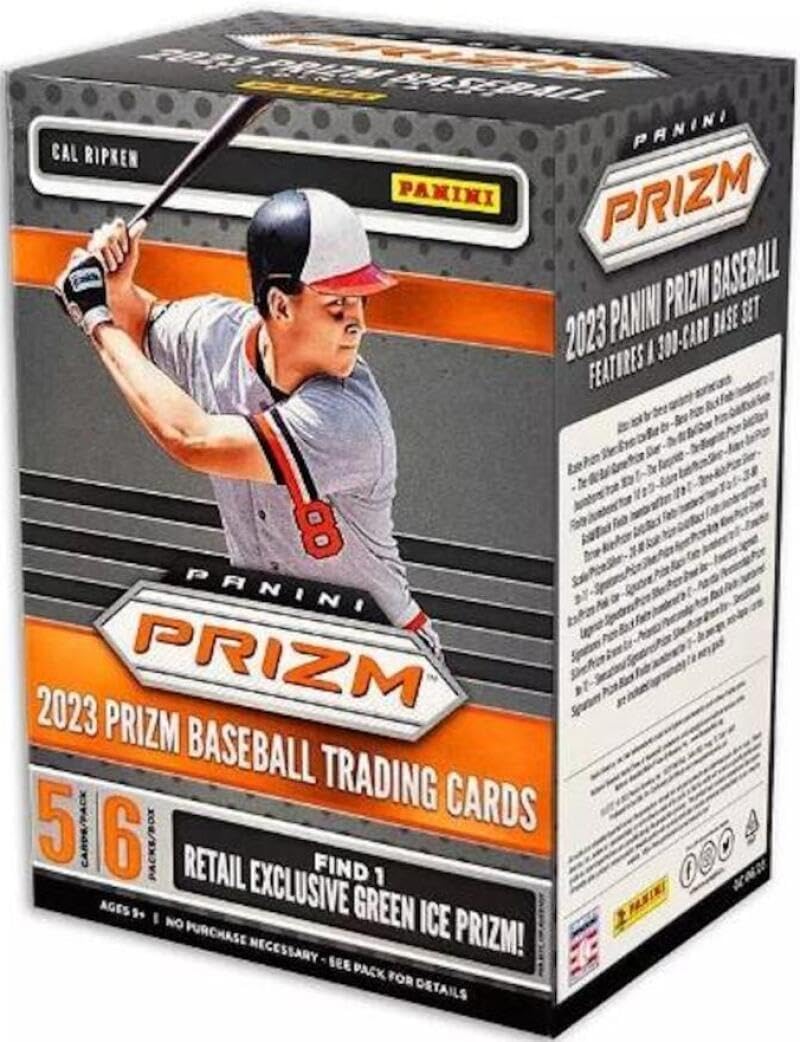 2023 Panini Prizm Baseball 6-Pack Blaster Box (Green Ice Prizms!)