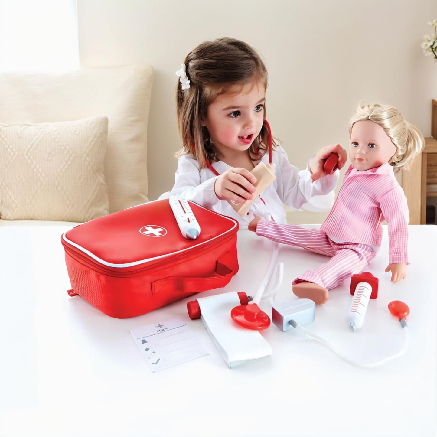 Doctor on Call Wooden Toddler Role Play and Accessory Set