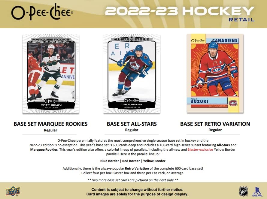 2022/23 Upper Deck O-Pee-Chee Hockey 8-Pack Blaster Box