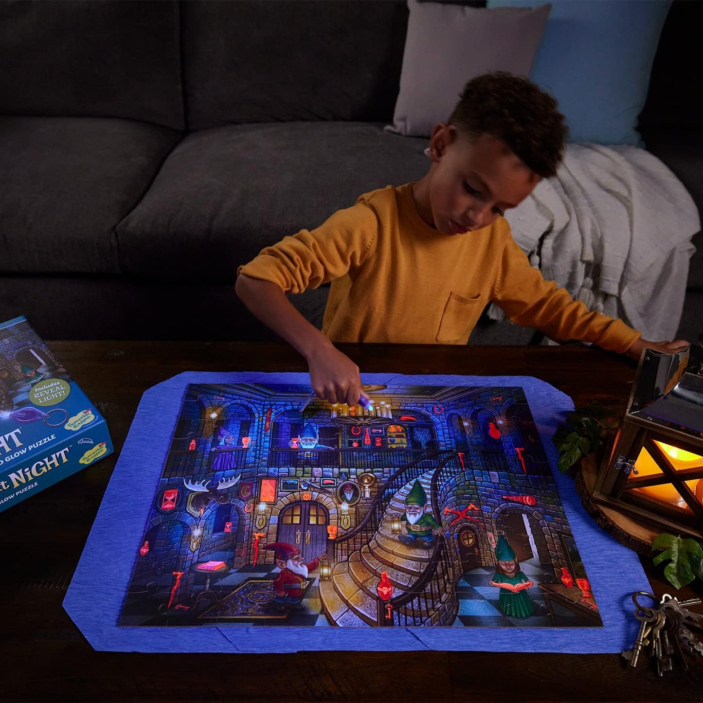 SEEK & FIND GLOW PUZZLE GNOMES AT NIGHT