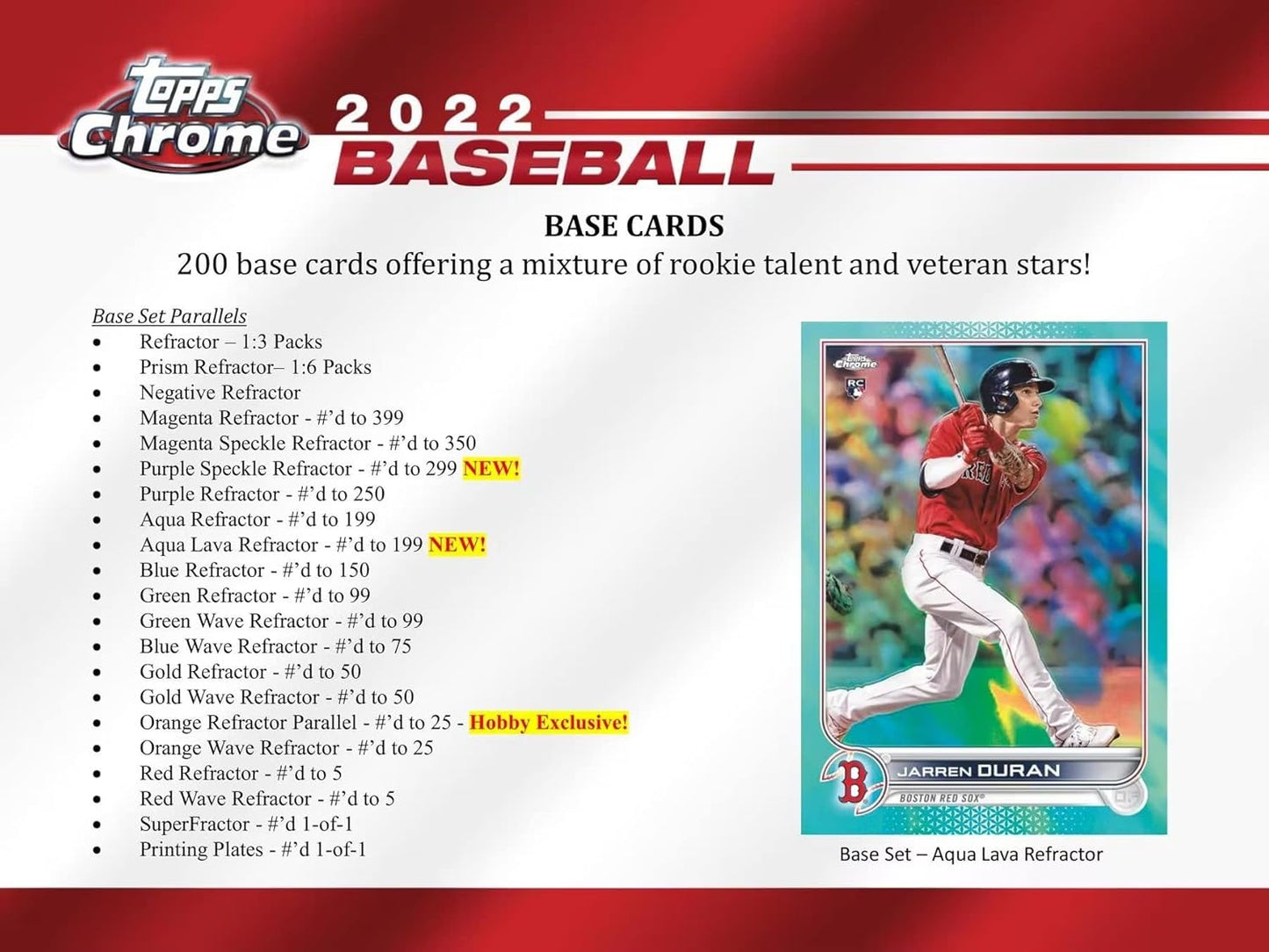 2022 Topps Chrome Baseball Mega Box