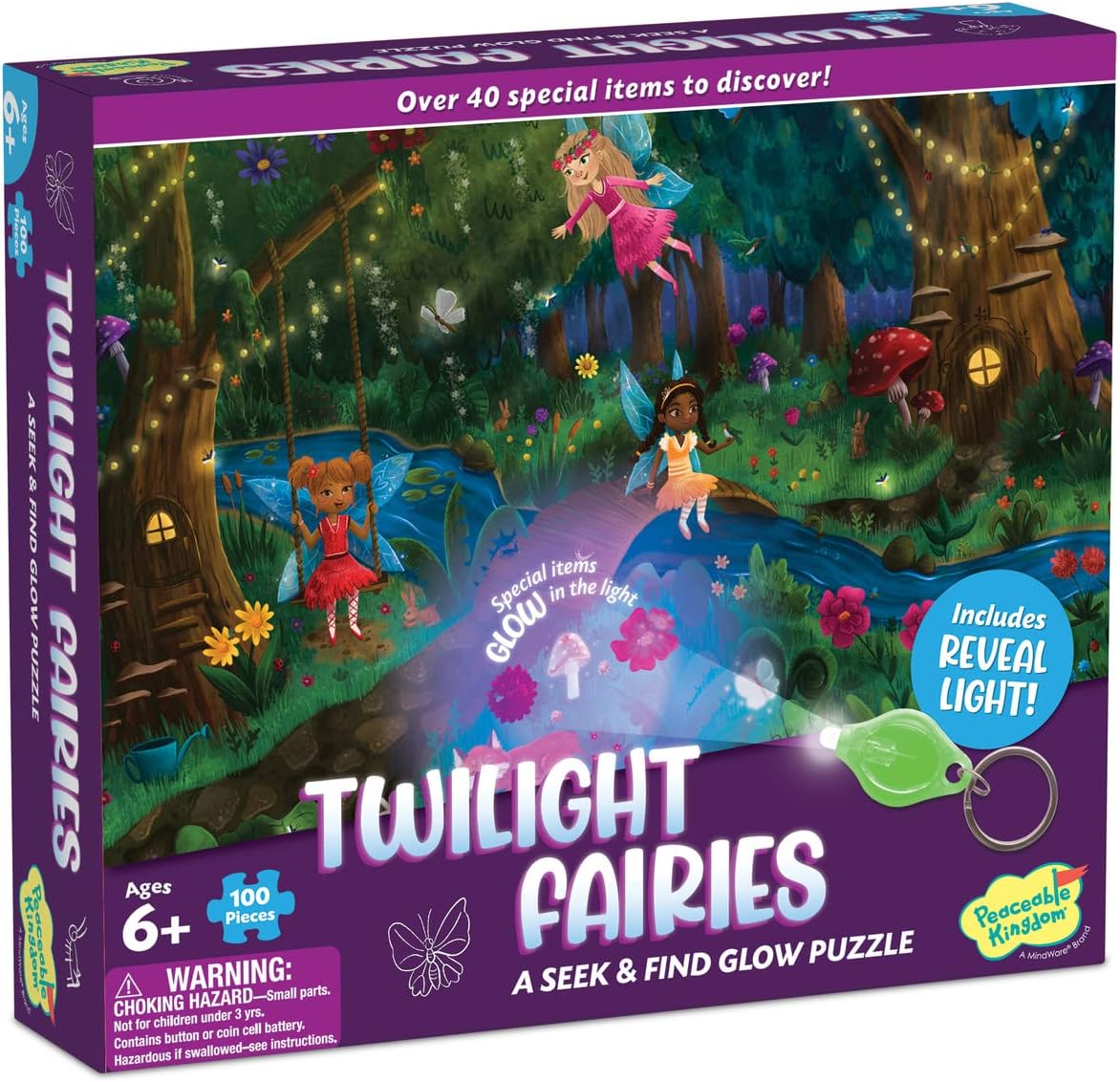 SEEK & FIND GLOW PUZZLE TWILIGHT FAIRIES