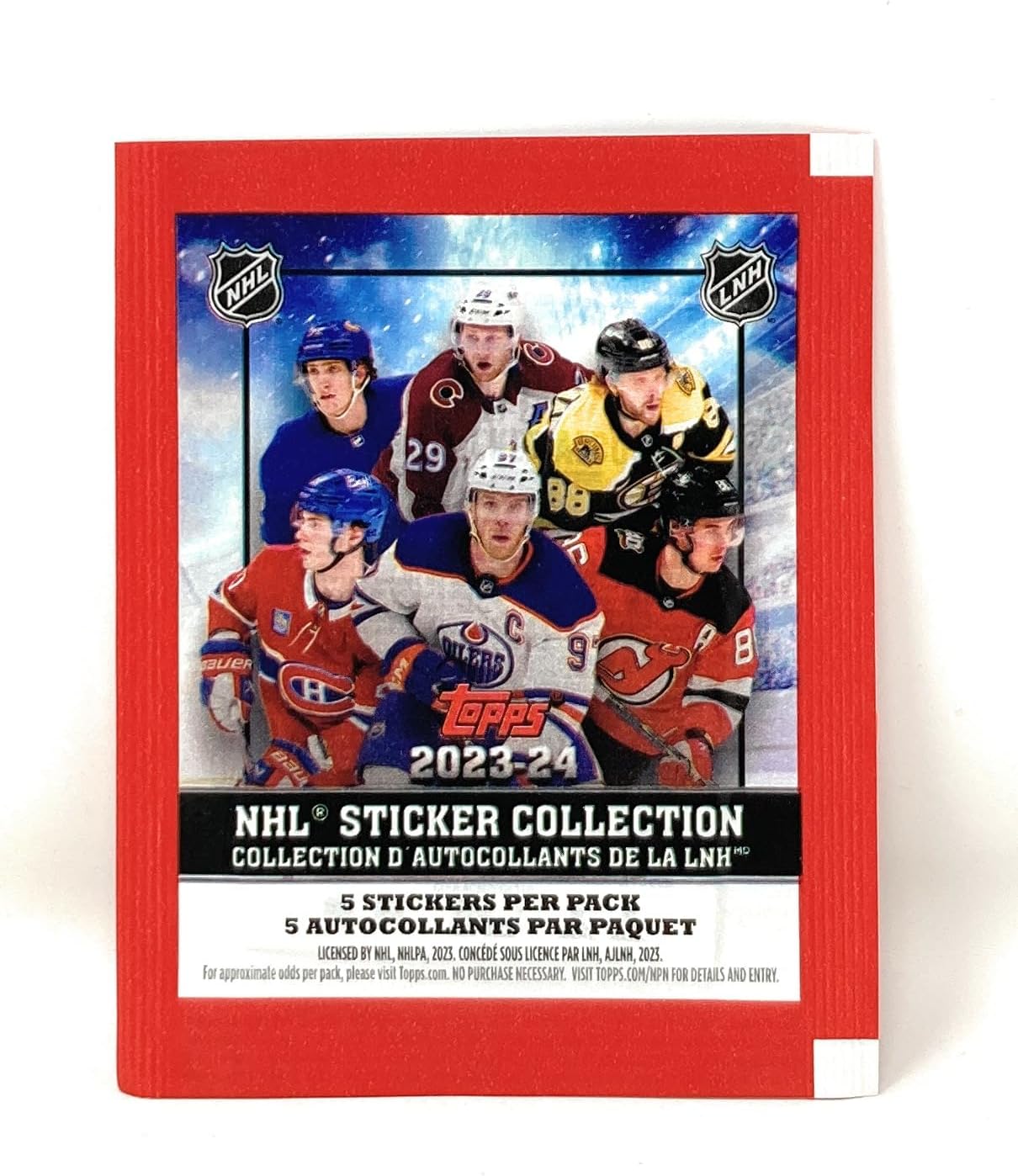 2023/24 Topps NHL Hockey Sticker Collection 50-Pack Box