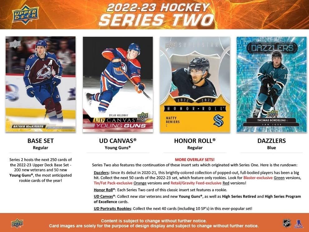 2022/23 Upper Deck Series 2 Hockey Retail 24-Pack Box