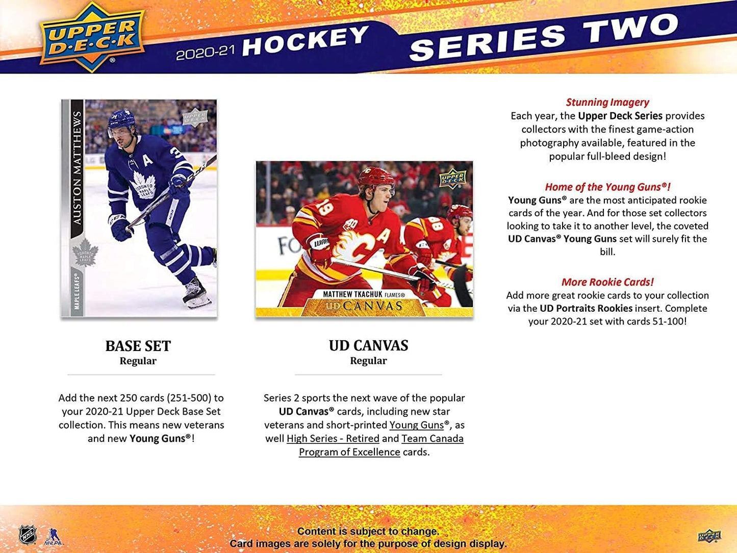 2020/21 Upper Deck Series 2 Hockey 7-Pack Blaster Box