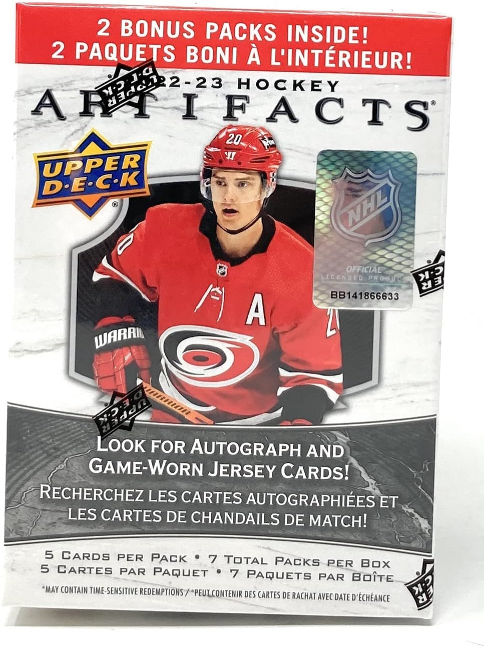 2022/23 Upper Deck Artifacts Hockey 7-Pack Blaster Box