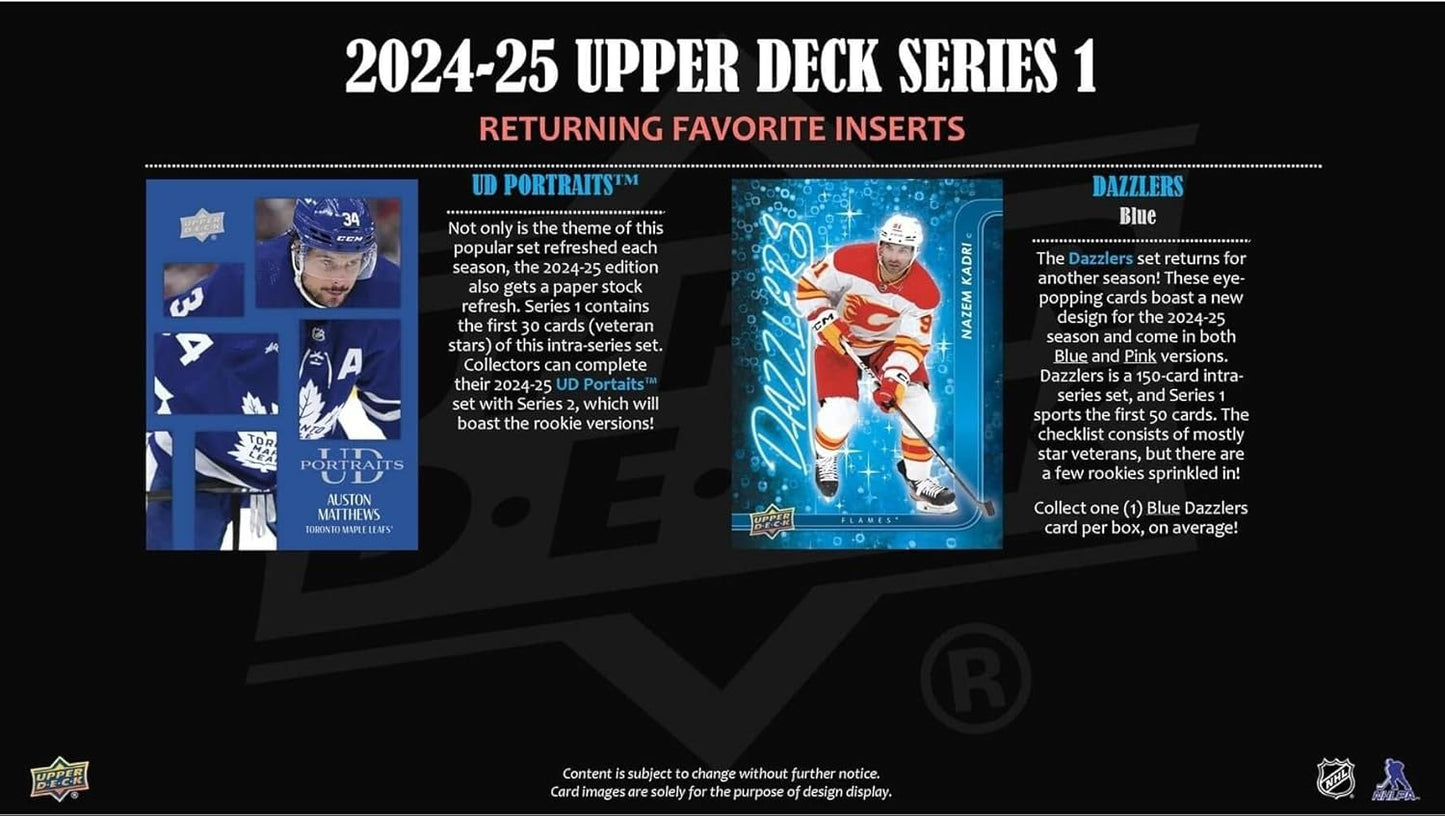 2024/25 Upper Deck Series 1 Hockey 4-Pack Blaster Box