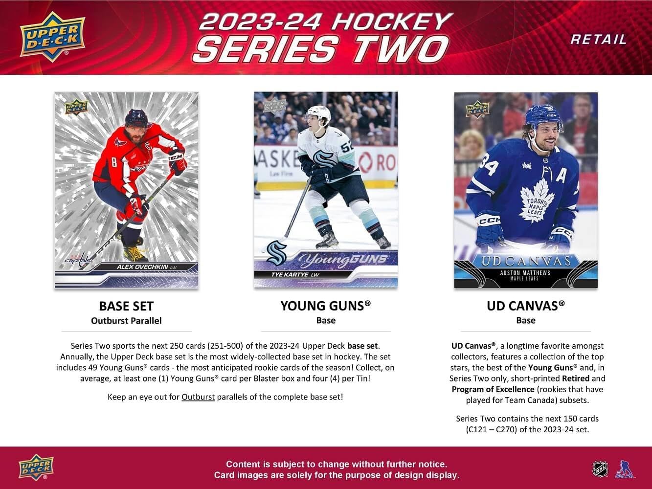 2023/24 Upper Deck Series 2 Hockey 4-Pack Blaster Box