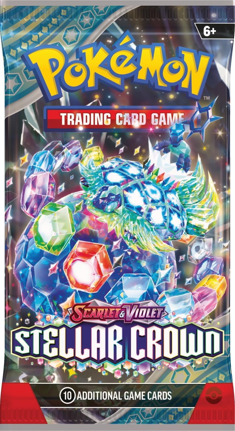 Pokemon TCG: Scarlet & Violet - Stellar Crown - Booster Pack (Random Art -10 card pack)