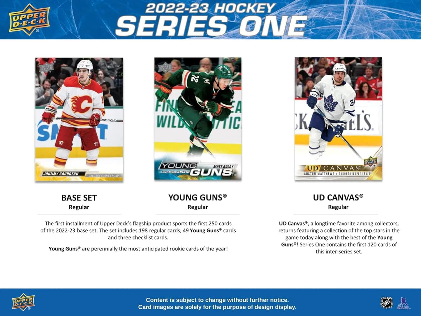 2022/23 Upper Deck Series 1 Hockey Retail 24-Pack Box