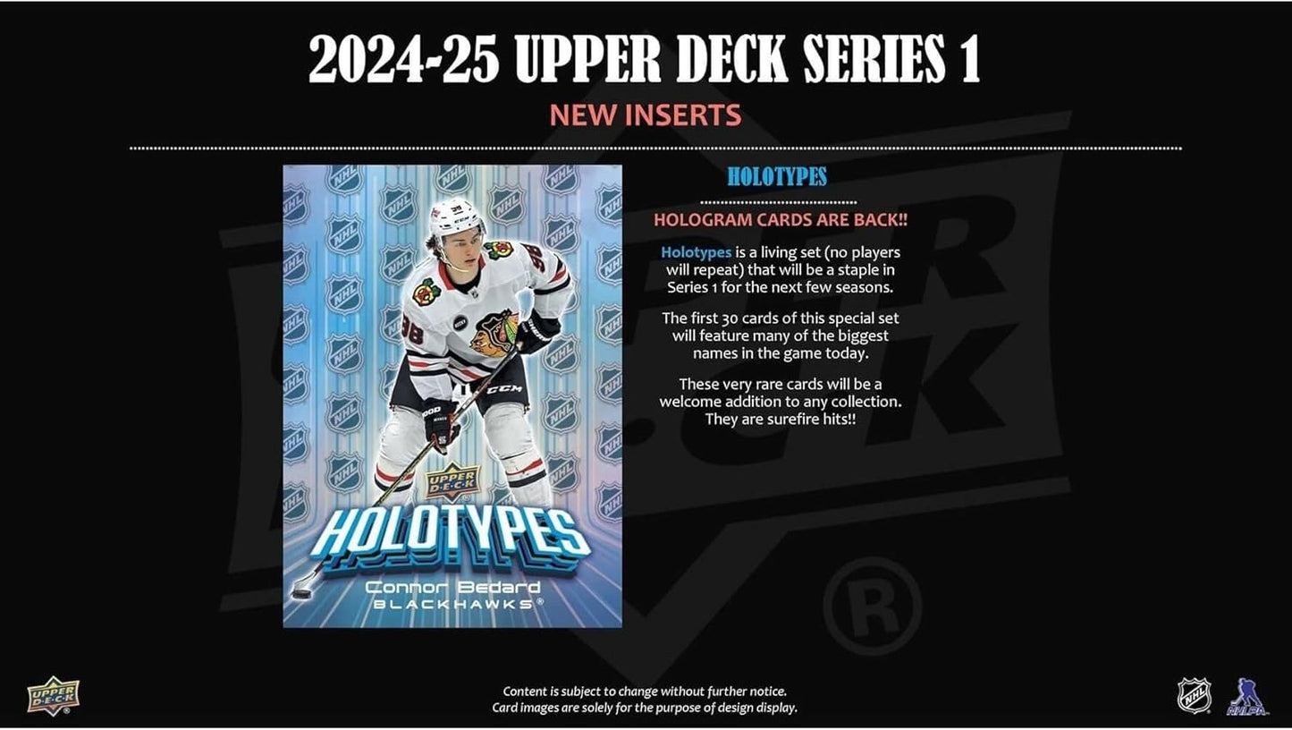 2024/25 Upper Deck Series 1 Hockey 4-Pack Blaster Box