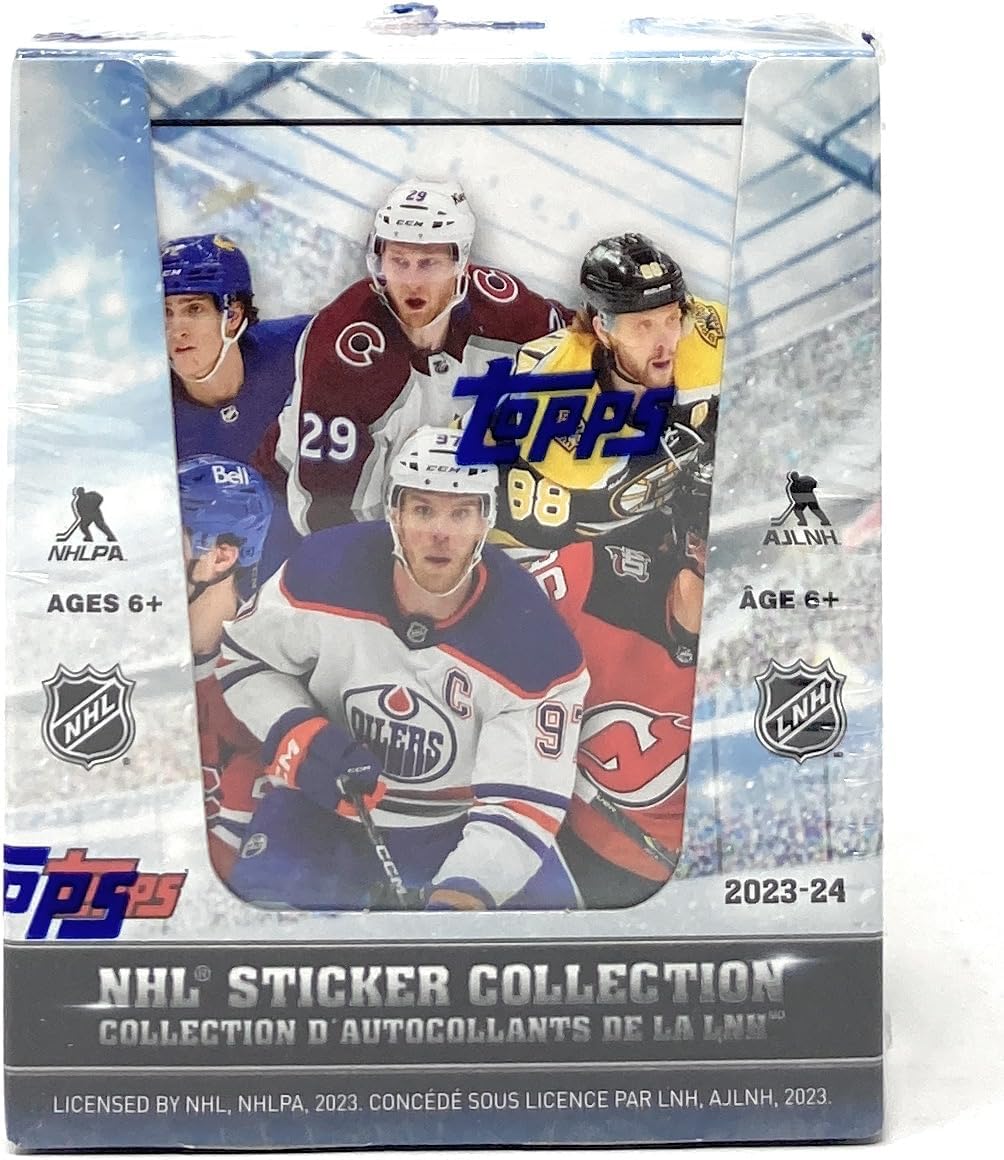 2023/24 Topps NHL Hockey Sticker Collection 50-Pack Box