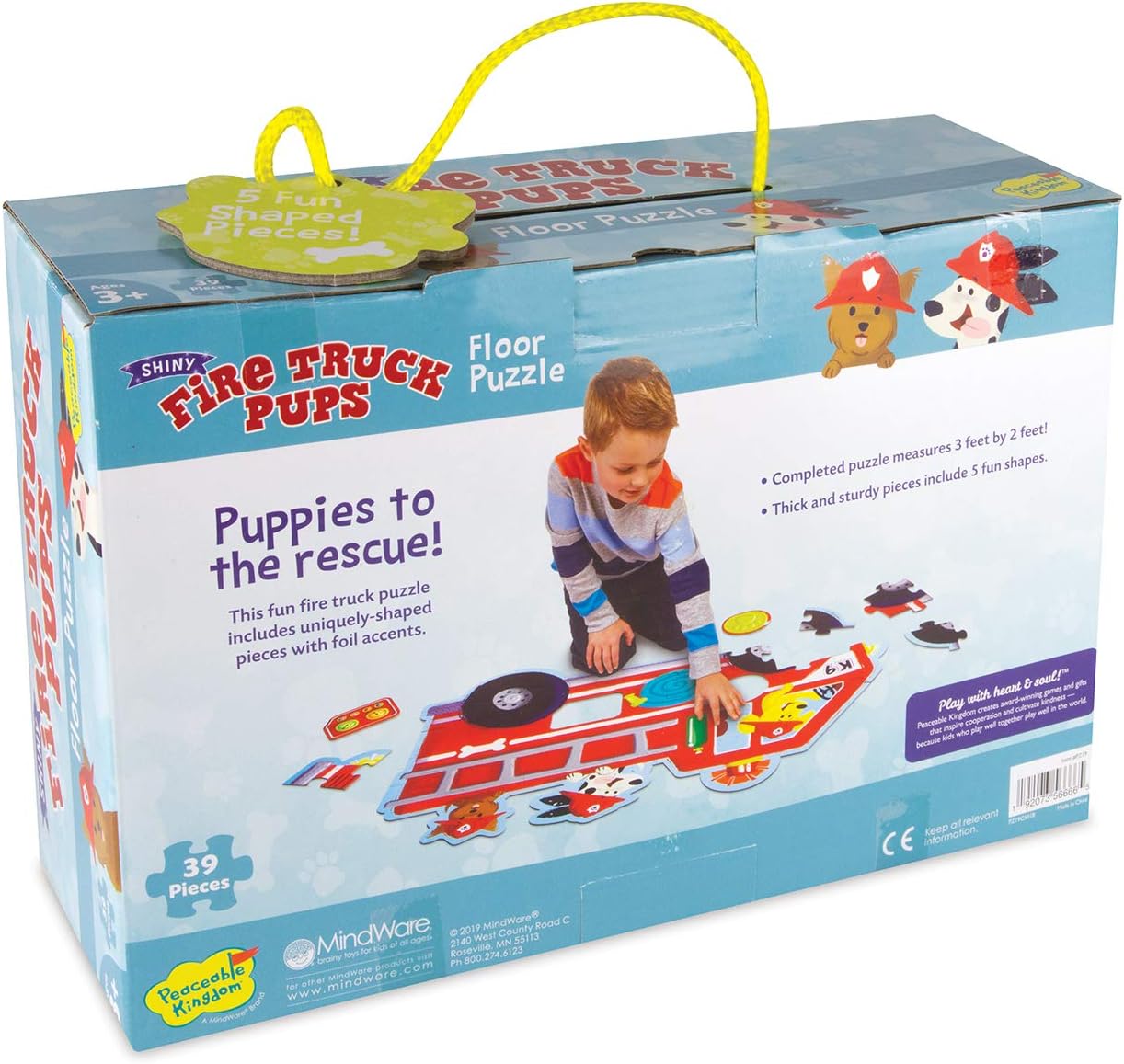 FIRE TRUCK PUPS FLOOR PUZZLE