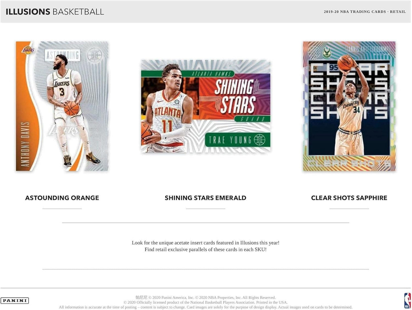 2019/20 Panini Illusions Basketball 6-Pack Blaster Box