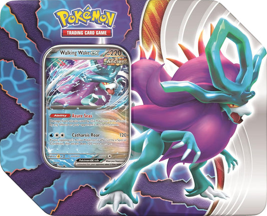 Pokemon TCG: Paradox Clash Tin - Walking Wake EX