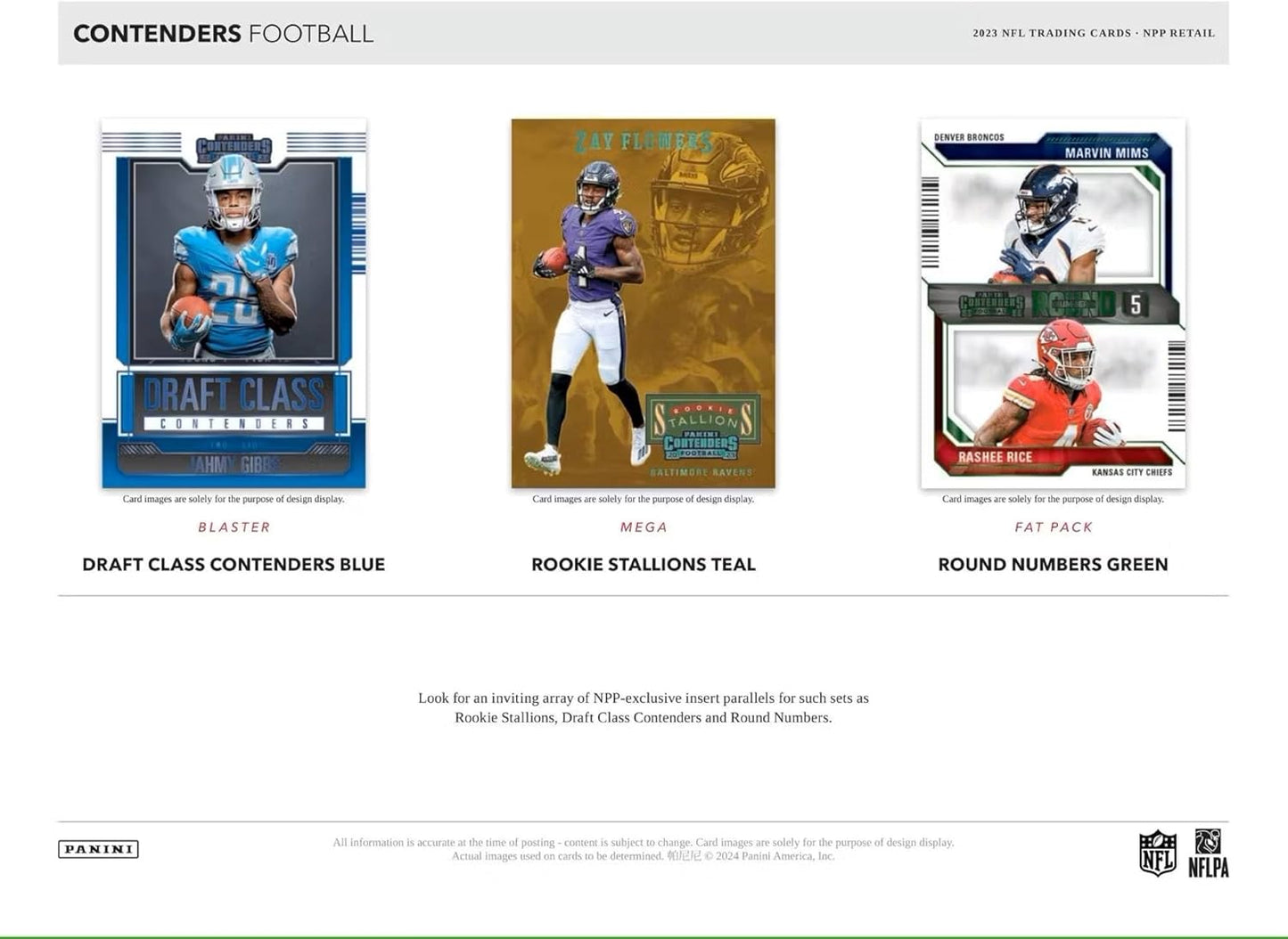 2023 Panini Contenders Football 5-Pack Blaster Box