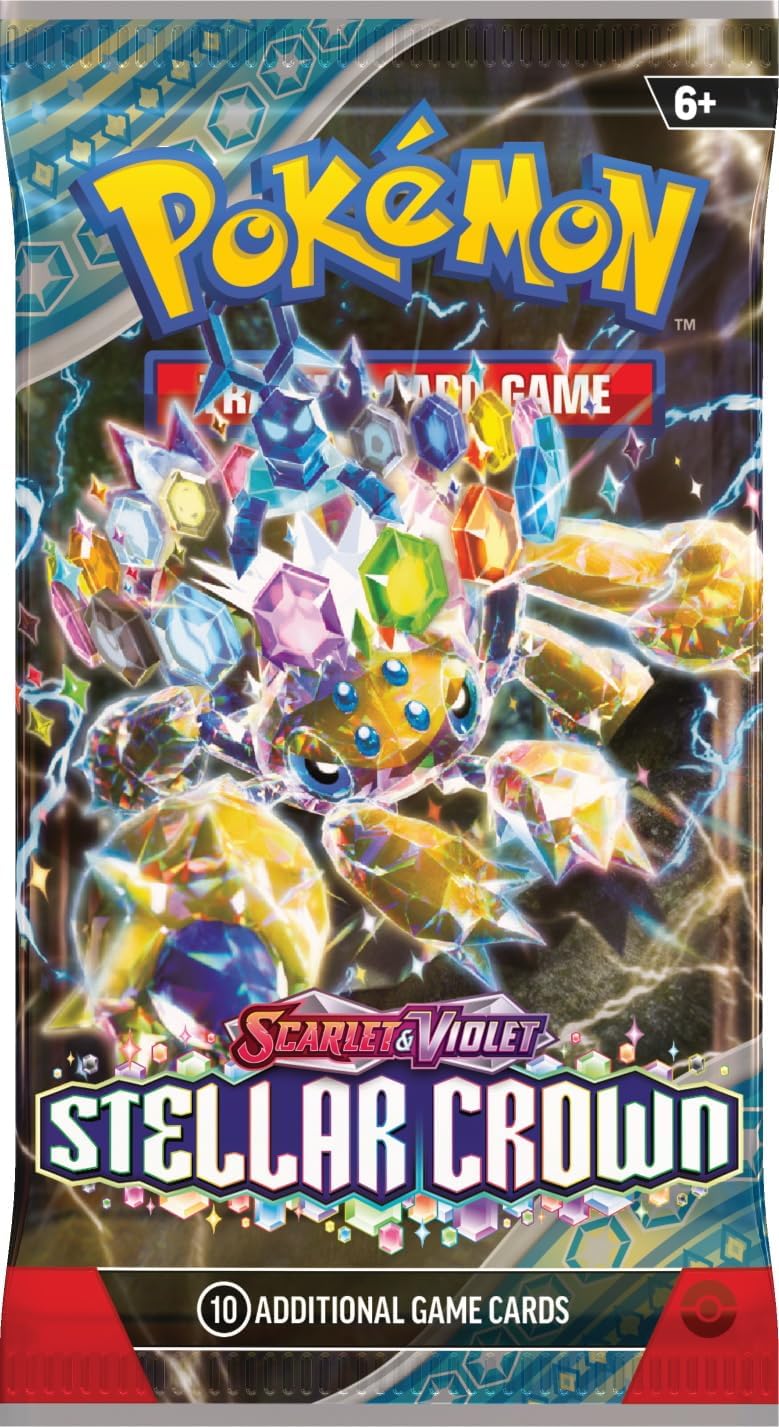 Pokemon TCG: Scarlet & Violet - Stellar Crown - Booster Pack (Random Art -10 card pack)