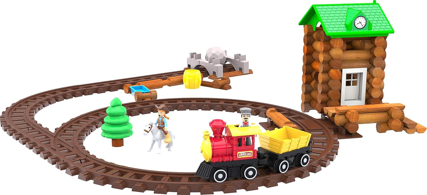 LINCOLN LOGS - 101PC SAWMILL TRAIN EXPRESS