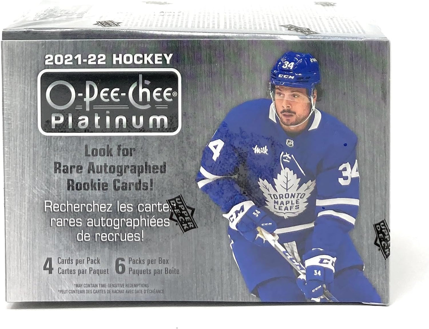 2021/22 Upper Deck O-Pee-Chee Platinum Hockey 6-Pack Blaster Box