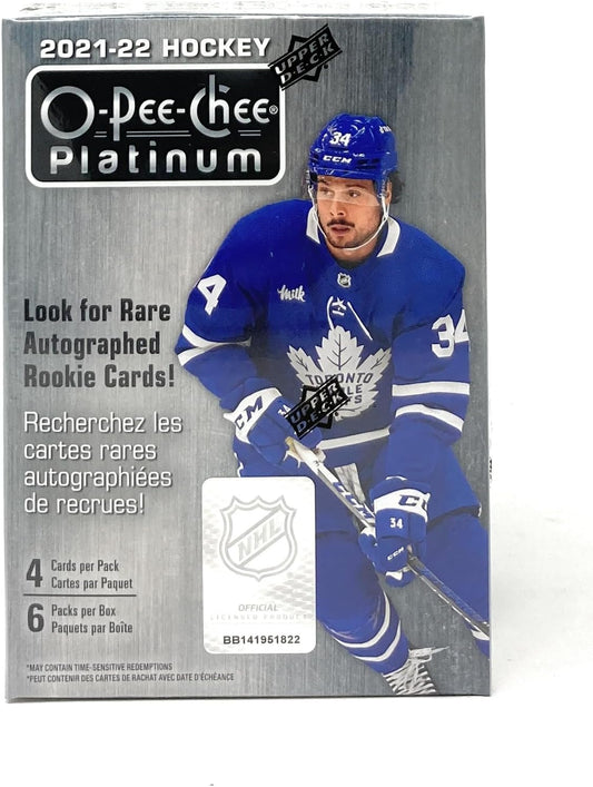 2021/22 Upper Deck O-Pee-Chee Platinum Hockey 6-Pack Blaster Box