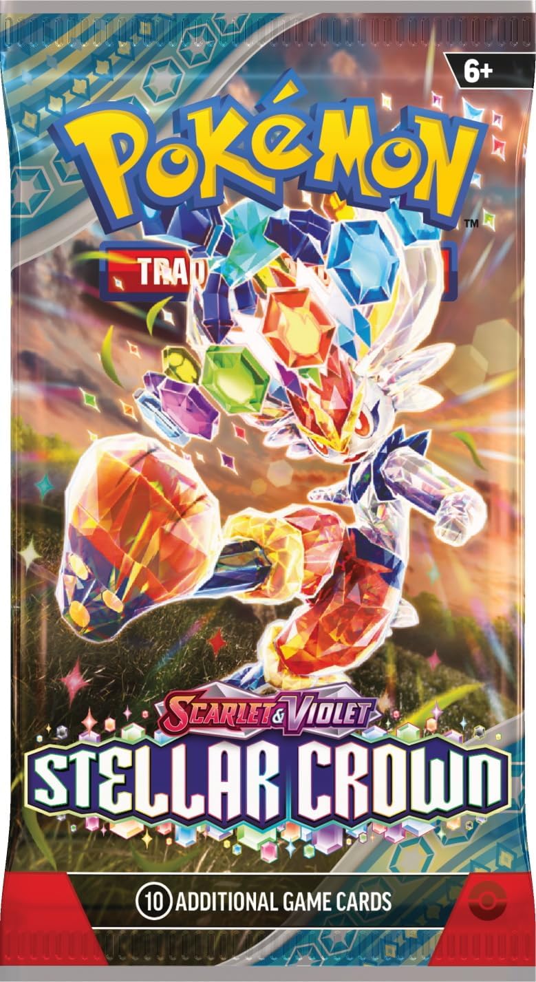 Pokemon TCG: Scarlet & Violet - Stellar Crown - Booster Pack (Random Art -10 card pack)