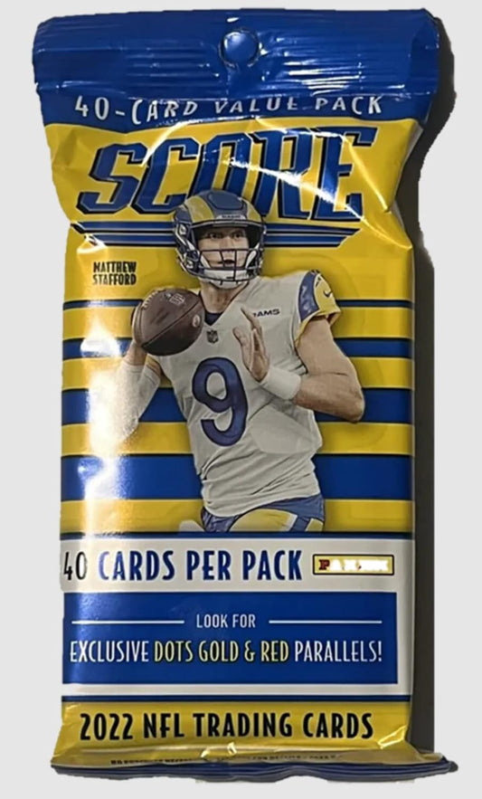 2022 Panini Score Football Jumbo Value Pack (Gold & Red Dots Parallels!)