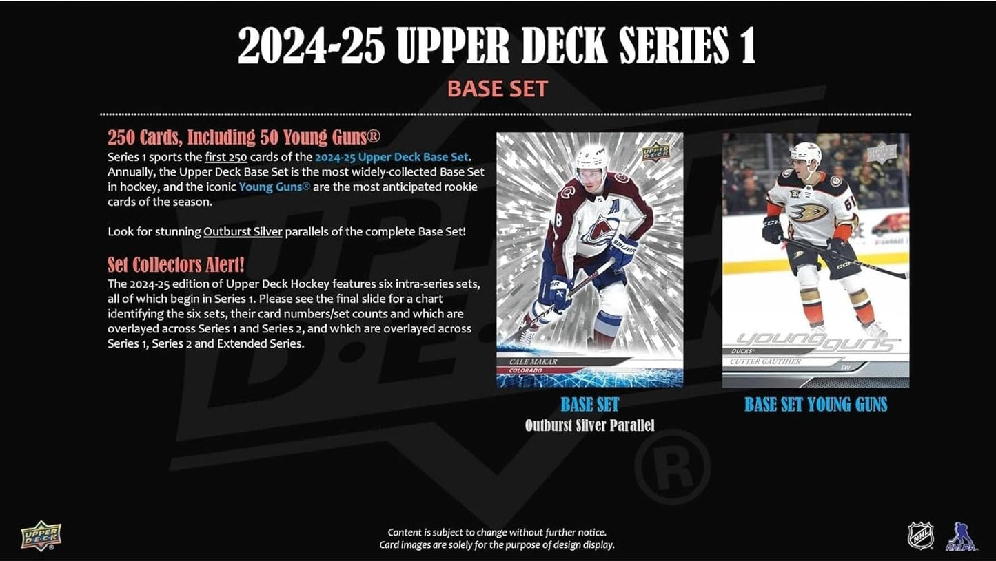 2024/25 Upper Deck Series 1 Hockey 4-Pack Blaster Box