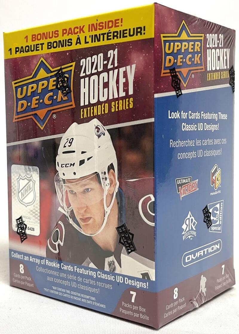 2020/21 Upper Deck Extended Series Hockey 7-Pack Blaster Box