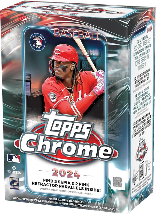 2024 Topps Chrome Baseball 7-Pack Blaster Box