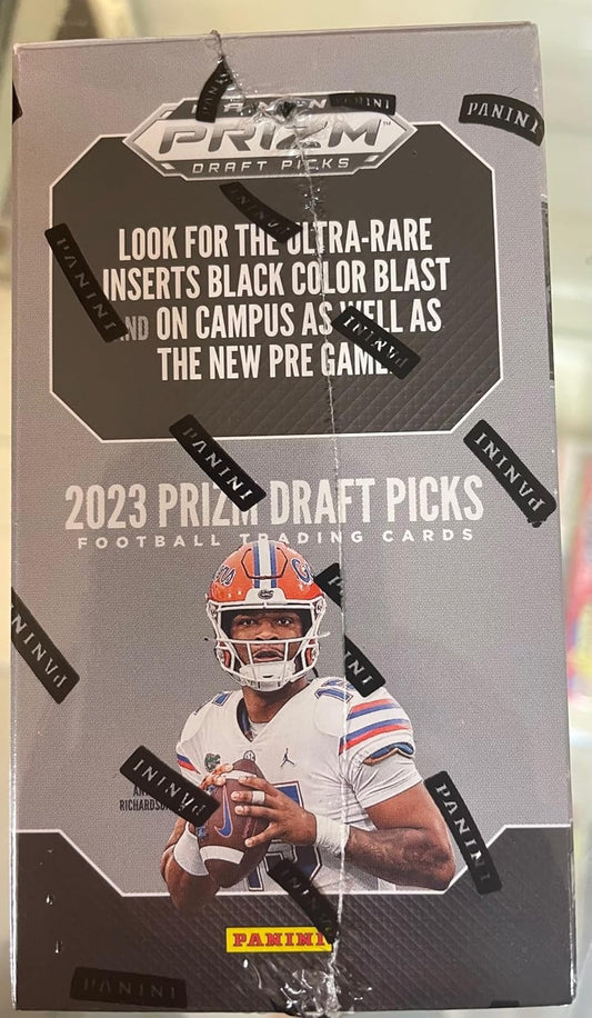 2023 Panini Prizm Draft Picks Football 6-Pack Blaster Box (Green Pulsar Parallels!)