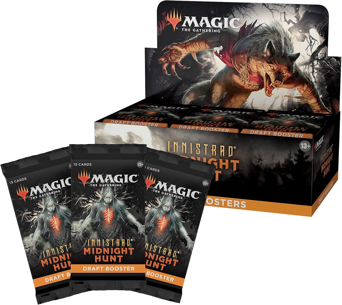 MAGIC THE GATHERING INNISTRAD MIDNIGHT HUNT DRAFT BOOSTER (random pack)