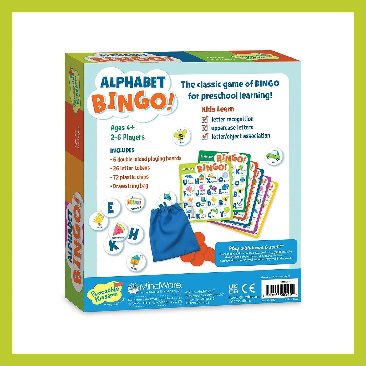 ALPHABET BINGO BOARD GAME