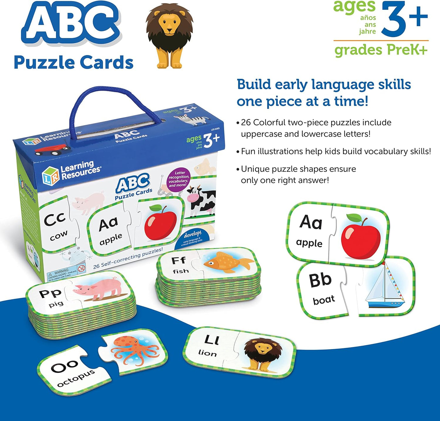 LEARNING RESOURCES ABC PUZZLE CARDS