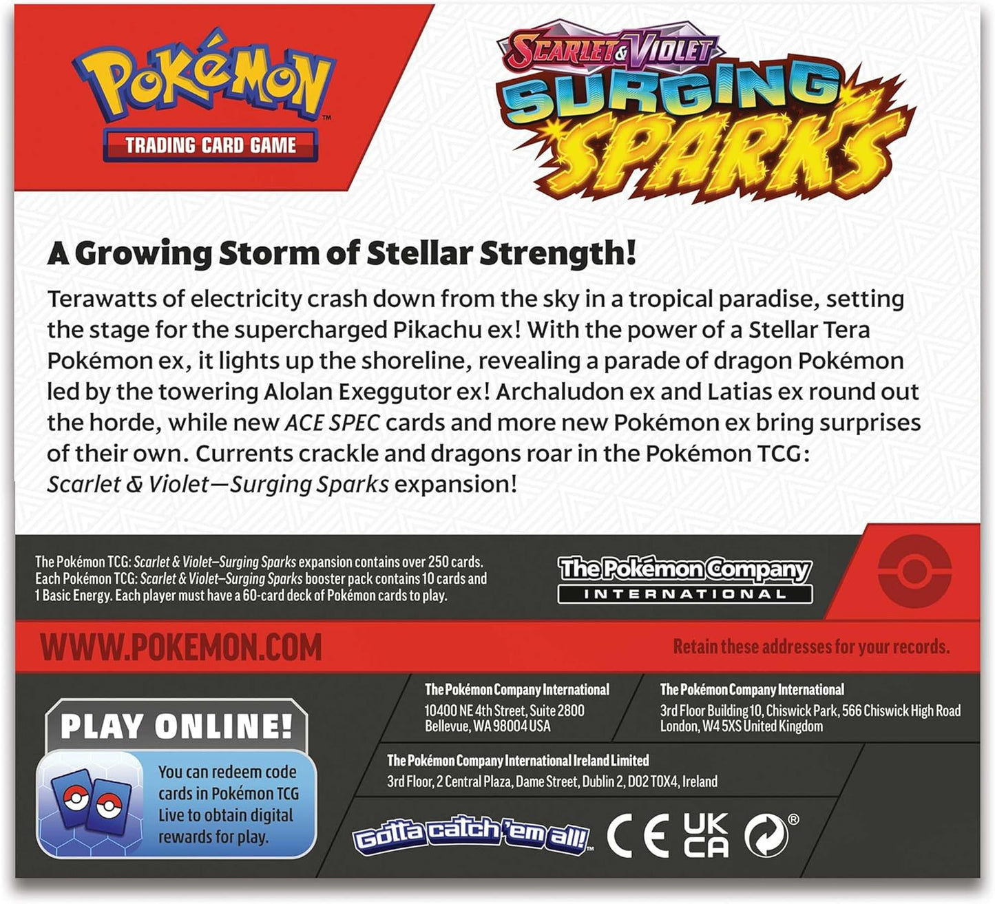 Pokémon TCG: Scarlet & Violet—Surging Sparks Booster Display Box