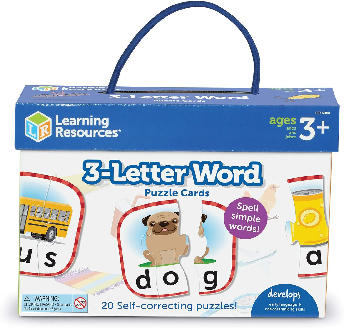 LEARNING RESOURCES 3-LETTER WORD PUZZLE CARDS