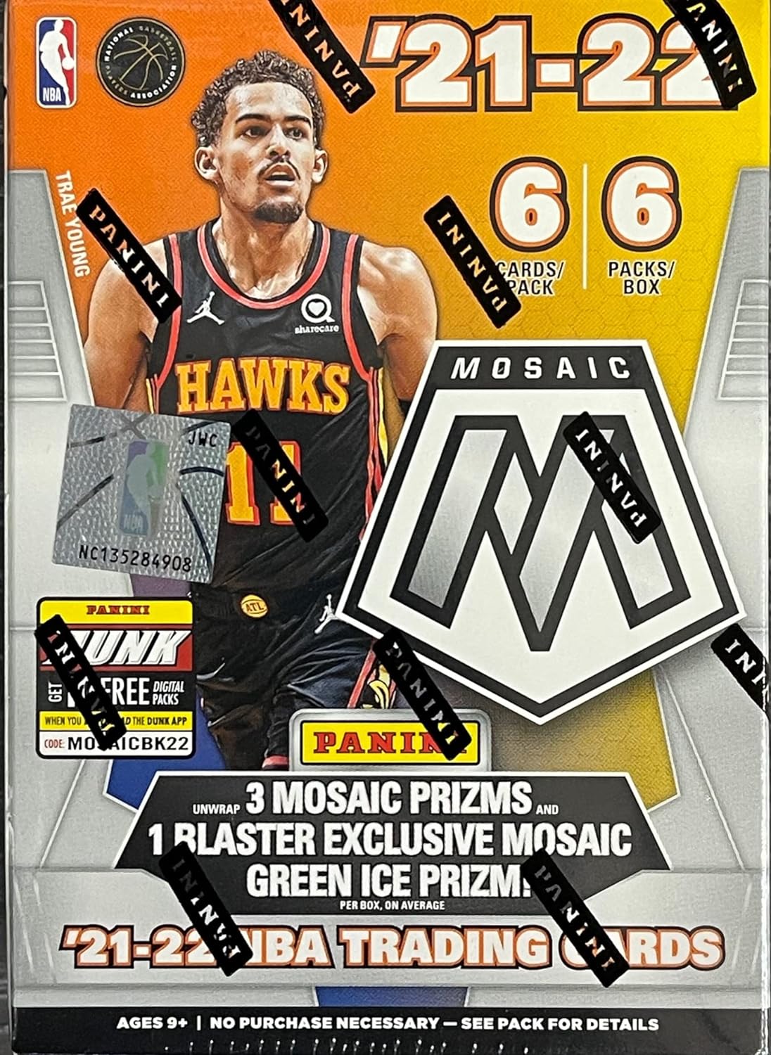 2021-22 Panini Mosaic Basketball Exclusive Blaster Box